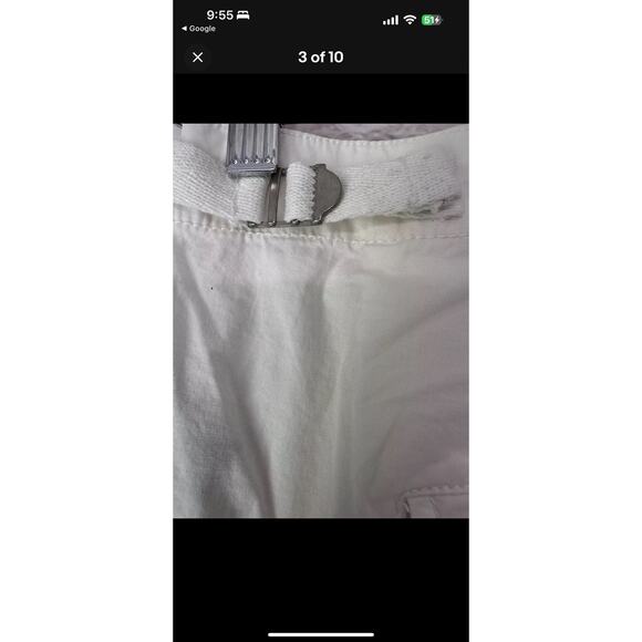 Sanctuary White Cargo Style Shorts -24W - Picture 8 of 8
